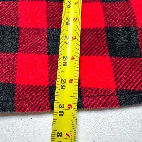Chaps Buffalo Check Flannel Shacket Mens XL Black Red Plaid Lumberjack Outdoor‎ - Picture 13 of 14